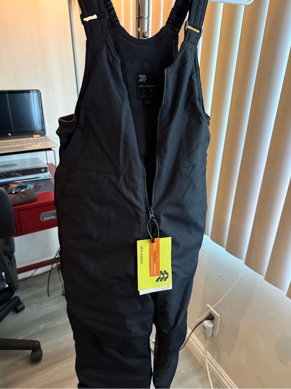all in motion Black Insulated Snow Bibs